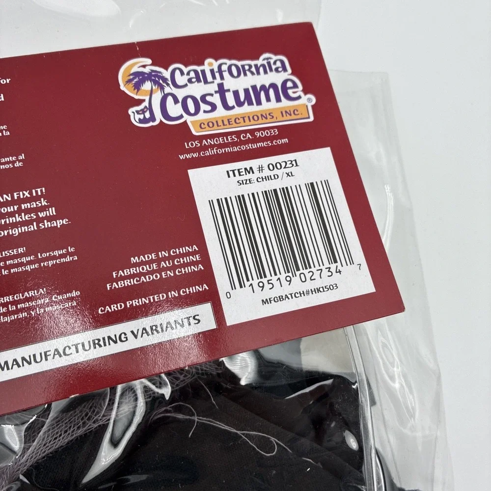California Costumes Mr Grim Reaper Halloween Costume Kids XL 12-14 Glow In Dark